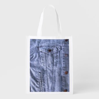 Blue Denim Look ~ Poly Bag by Andy2302 at Zazzle