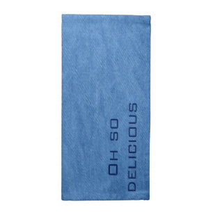 blue denim napkin