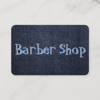 Blue Denim on a Business Card