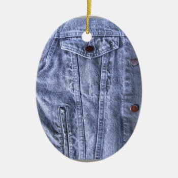 Blue Denim ~ Ornament by Andy2302 at Zazzle