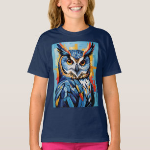 Blue Denim Owl T-Shirt