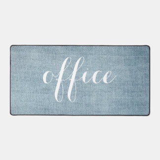 Blue Denim Photo Customizable Desk Mat