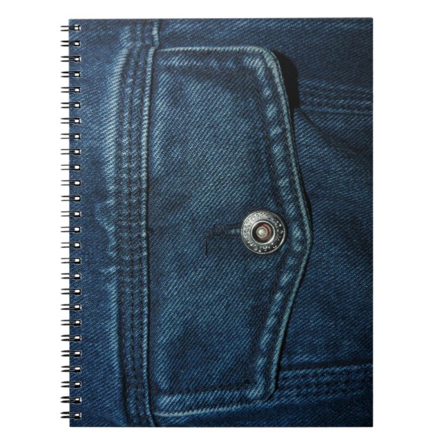 Blue Denim Pocket Notebook (Front)