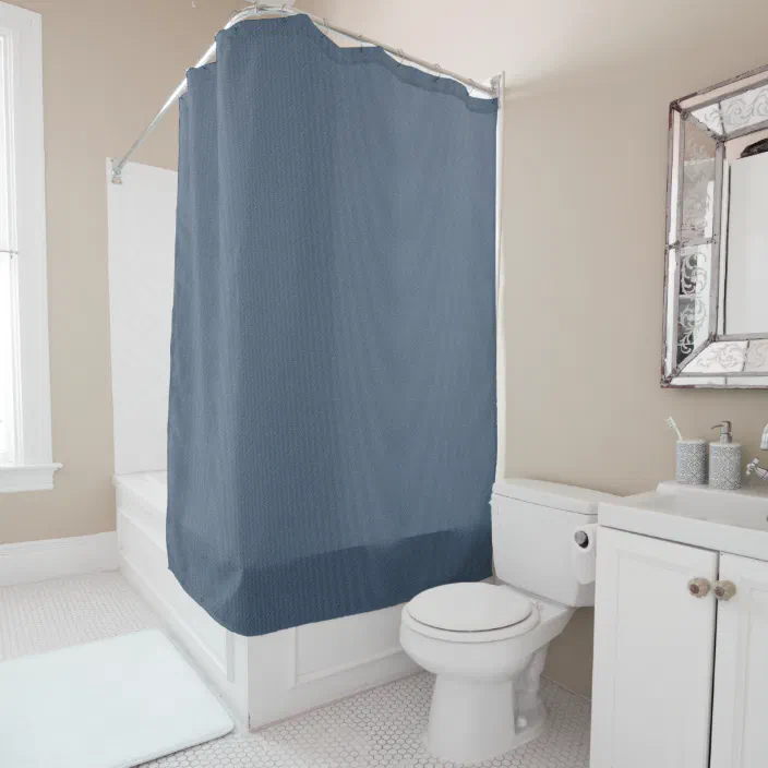 Blue Denim Shower Curtain Zazzle Com, Denim Shower Curtain