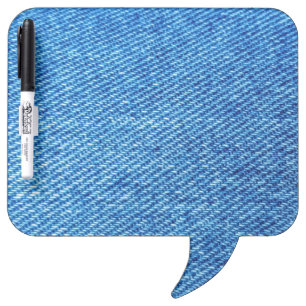 Blue Denim Texture Dry Erase Board