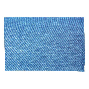 Blue Denim Texture Pillow Case