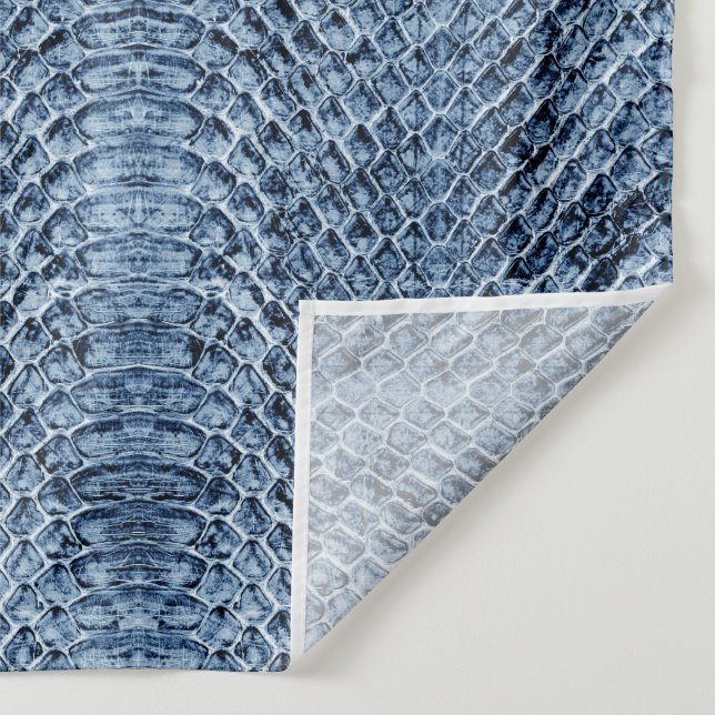 Blue Denim Viper Snakeskin Backdrop (Detail)