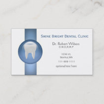 Blue Dental businesscards with appointment card