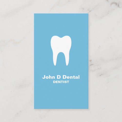 Blue dental dentist  business card
