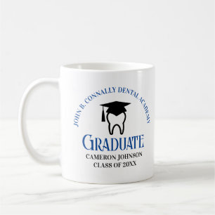 Blue Dental School Custom Dentist Graduation Coffee Mug