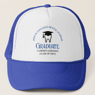 Blue Dental School Custom Dentist Graduation Trucker Hat