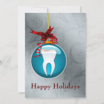 Blue Dentist Holiday Cards