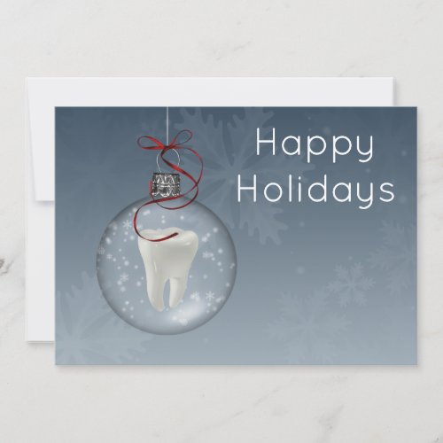 Blue Dentist Holiday Cards