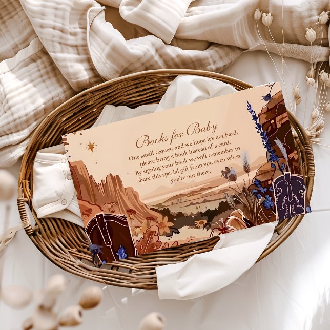 Blue Desert Western Books for Baby  Enclosure Card (Creator Uploaded)