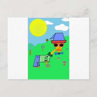 Blue Design Colors - Add Your Own Text Postcard