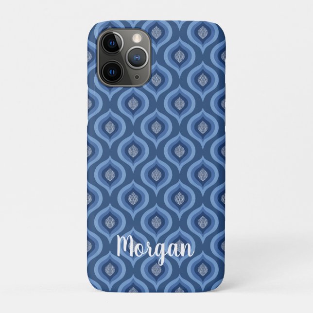 Blue design Phone Case | Cute Pattern Protective  (Back)