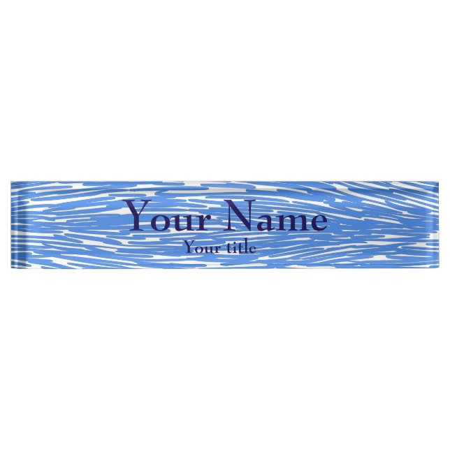 blue desk name plate (Front)