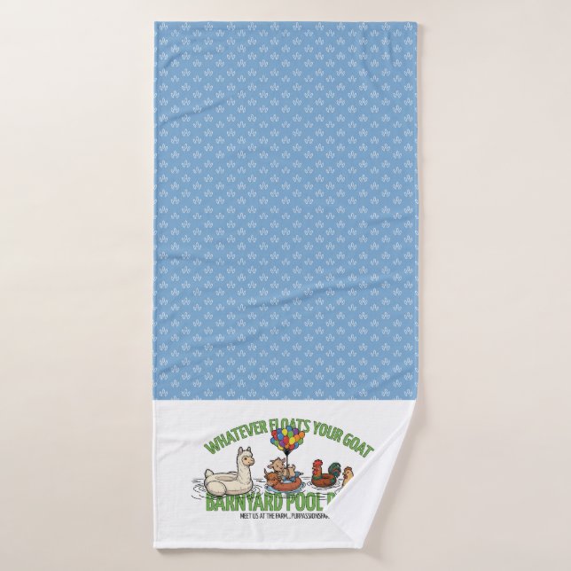 Blue Dewdrop Whatever Floats Your Boat Towel (Bath Towel)