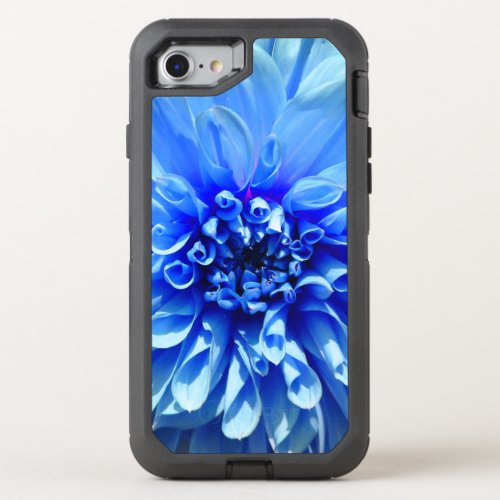 Blue Dhalia Flower Otter Box OtterBox Defender iPhone SE87 Case