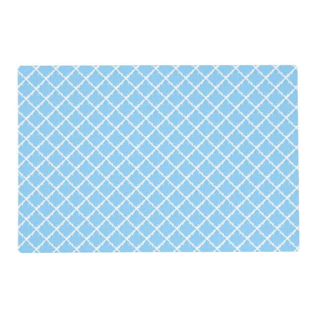 Blue Diagonal Design Placemat (Front)