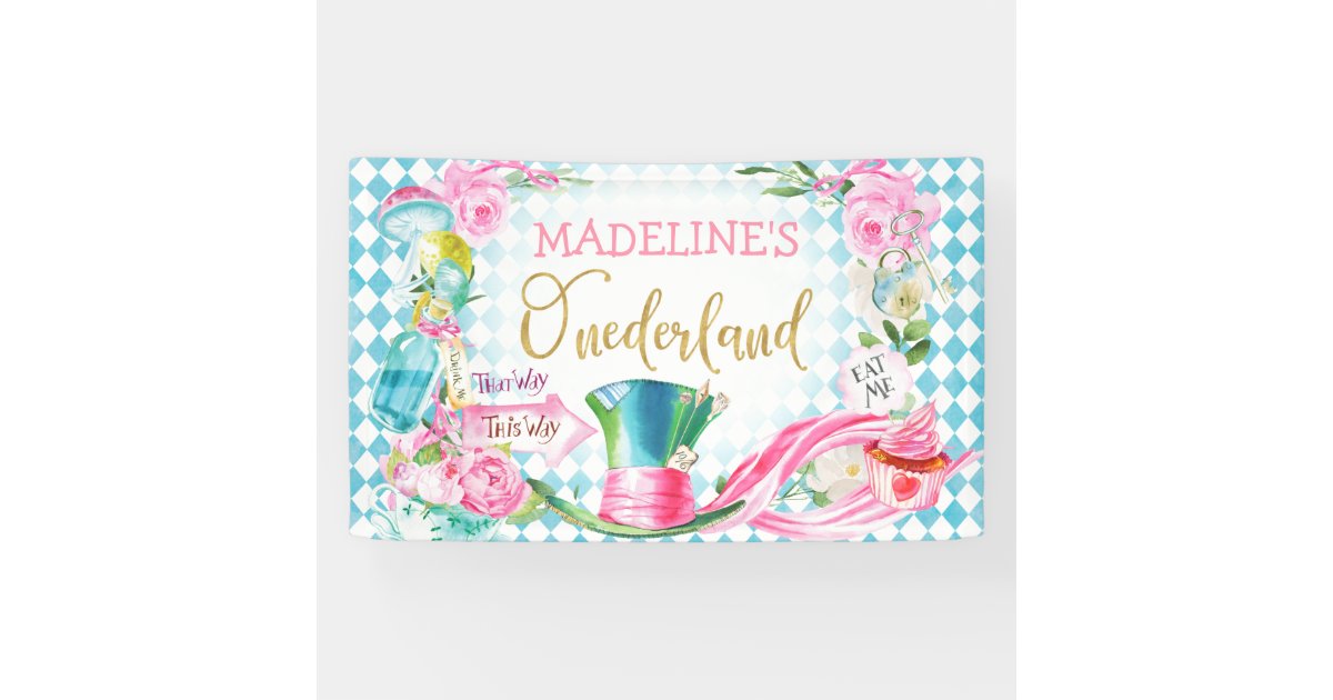 Take Me Sign Alice in Wonderland Party Sign Decor Onederland