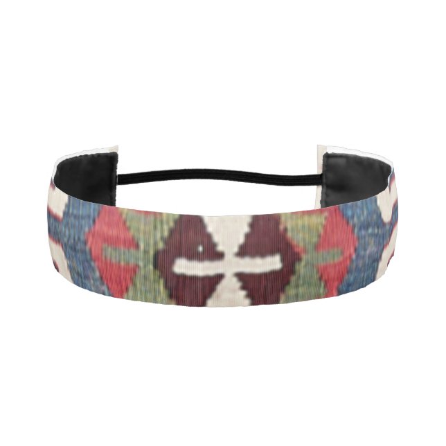 Blue Diamond Arrow Konya // 19th Century Athletic Headband (Front)