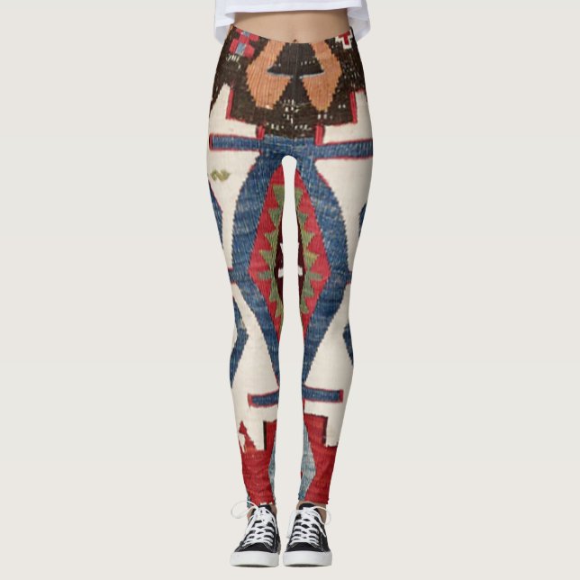 Blue Diamond Arrow Konya // 19th Century Leggings (Front)