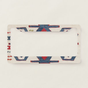 Blue Diamond Arrow Konya // 19th Century License Plate Frame