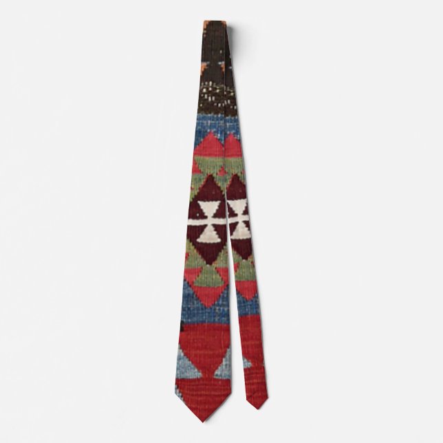 Blue Diamond Arrow Konya // 19th Century Neck Tie (Front)