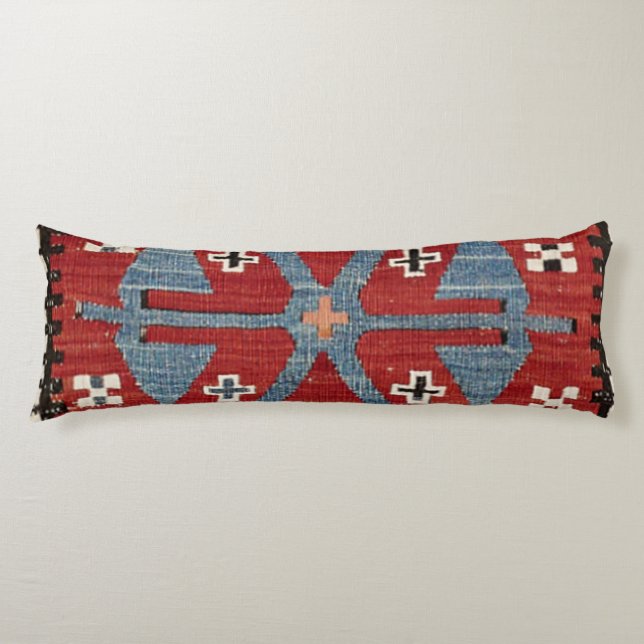 Blue Diamond Arrow Konya II Red Cowboy  Body Pillow (Front)