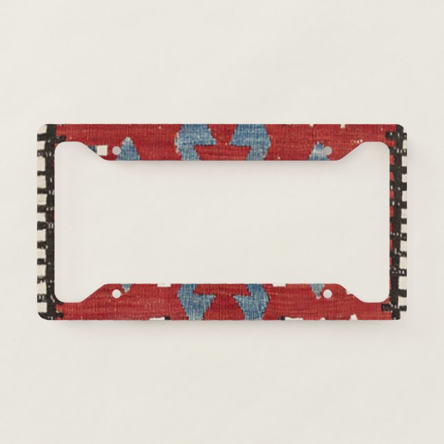 Blue Diamond Arrow Konya II Red Cowboy  License Plate Frame (Front)