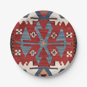 Blue Diamond Arrow Konya II Red Cowboy Paper Plates