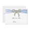Blue Diamond Bow Wedding Table Place Card