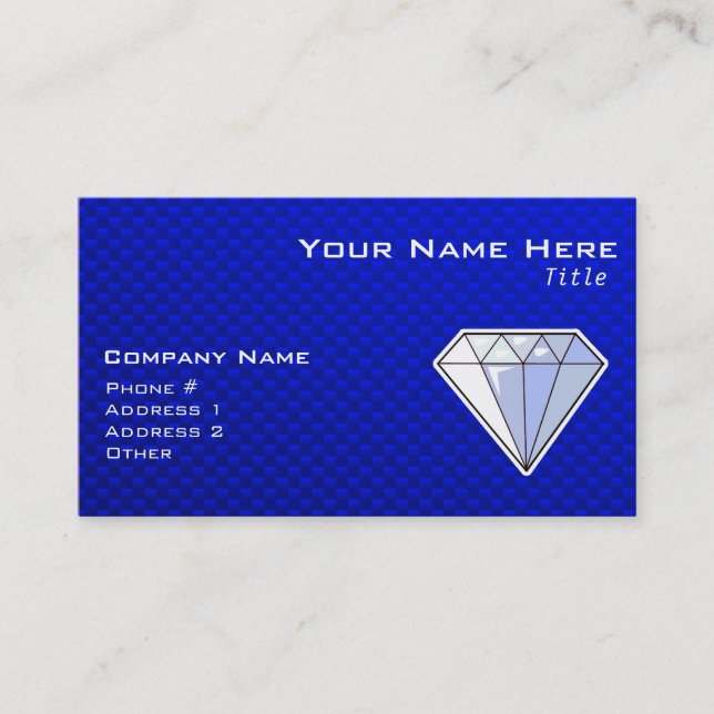 Blue Diamond Business Card (Front)