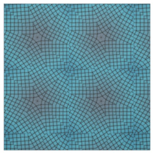 Blue Diamond Check Star Geometric Print Pattern Fabric