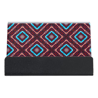 Blue Diamond Desk Business Card Holder