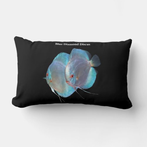 Blue Diamond Discus Lumbar Pillow