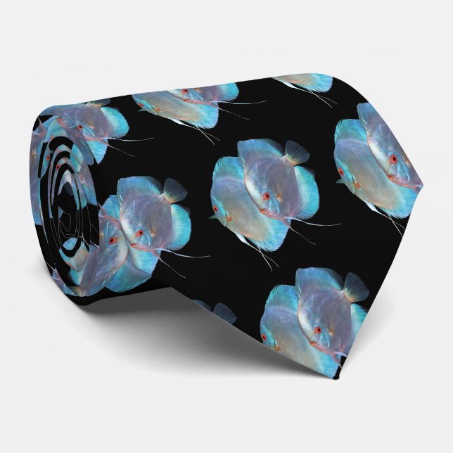 Blue Diamond Discus Neck Tie (Rolled)