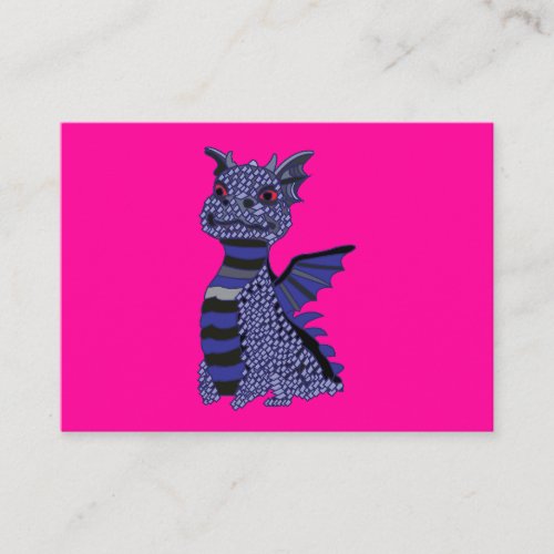 Blue Diamond Dragon Art Business Card