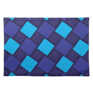 Blue Diamond Geometric Pattern 