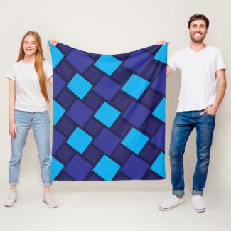 Blue Diamond Geometric Pattern 