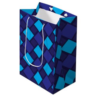 Blue Diamond Geometric Pattern 