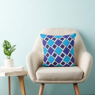 Blue Diamond Geometric Pattern