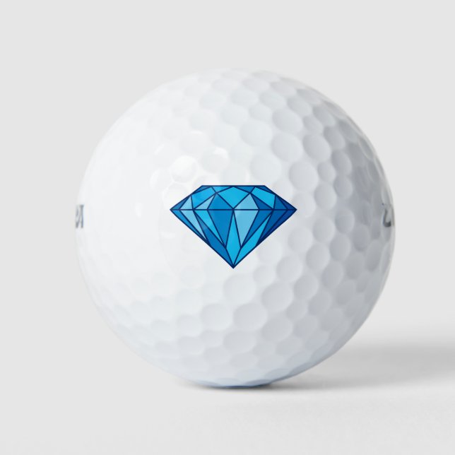 Blue Diamond Golf Balls (Front)