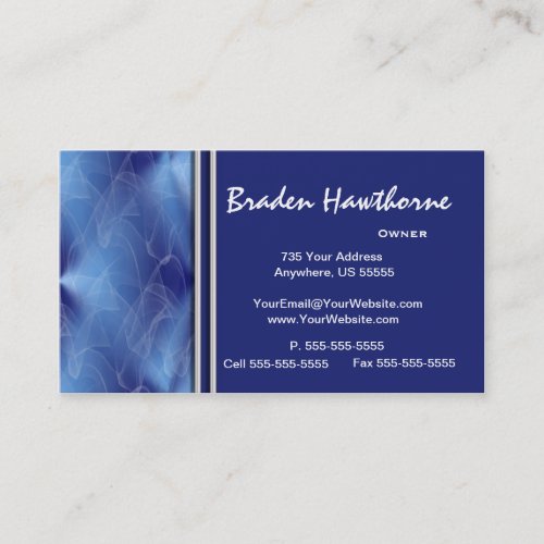Blue Diamond Graphic Design Business Cards 2