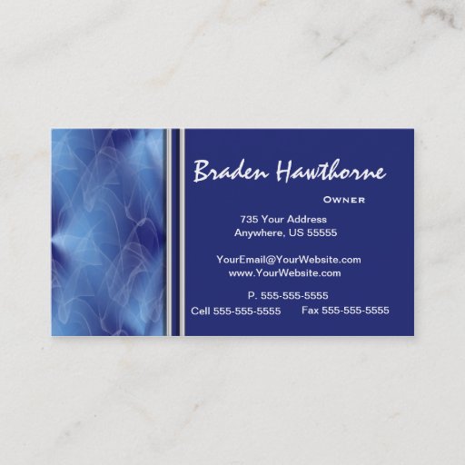 Customizable Blue Diamond Graphic Design Business Cards 2