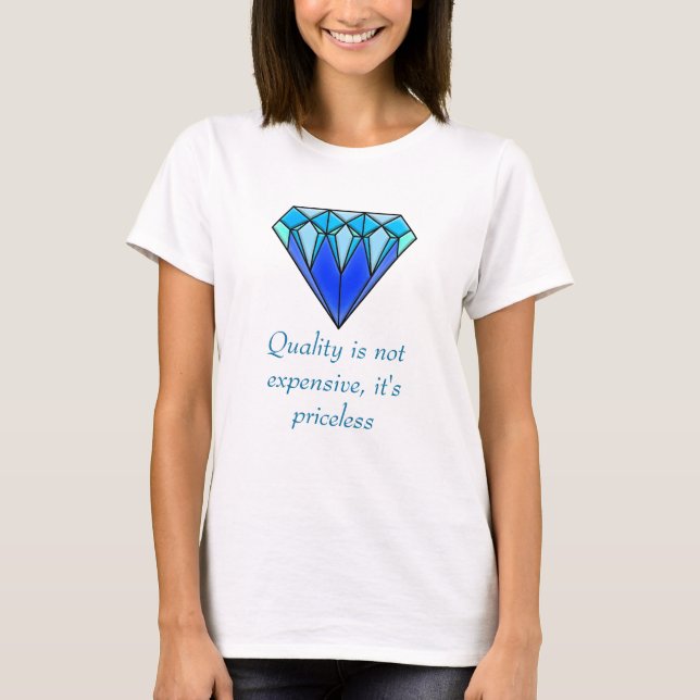 Blue Diamond, I am Priceless T-shirt (Front)