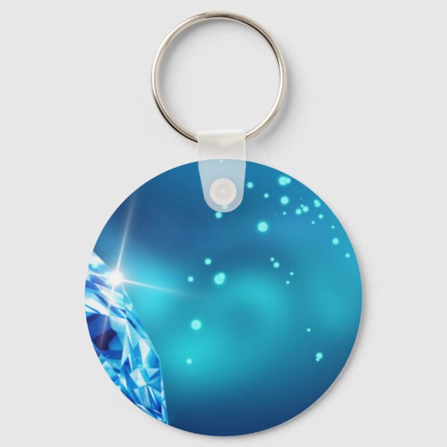 blue diamond keychain (Front)