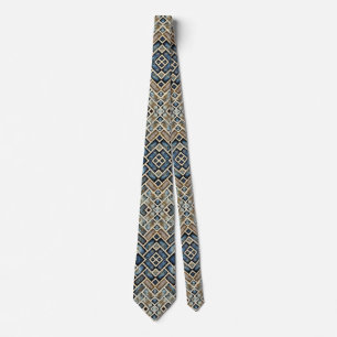 blue diamond neck tie