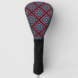 Blue Diamond Neck Tie Golf Head Cover